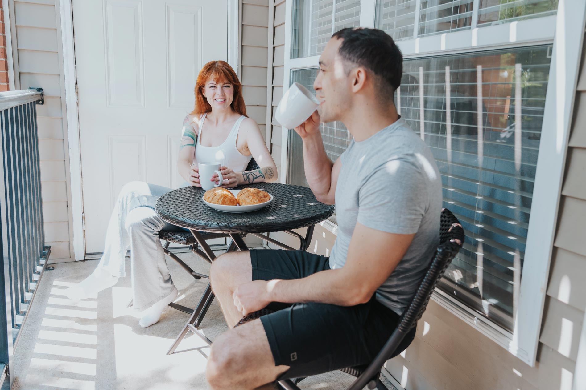 Bradlee Danvers man and woman on patio