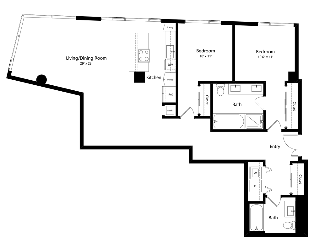 Two Bedroom B2CC-PH