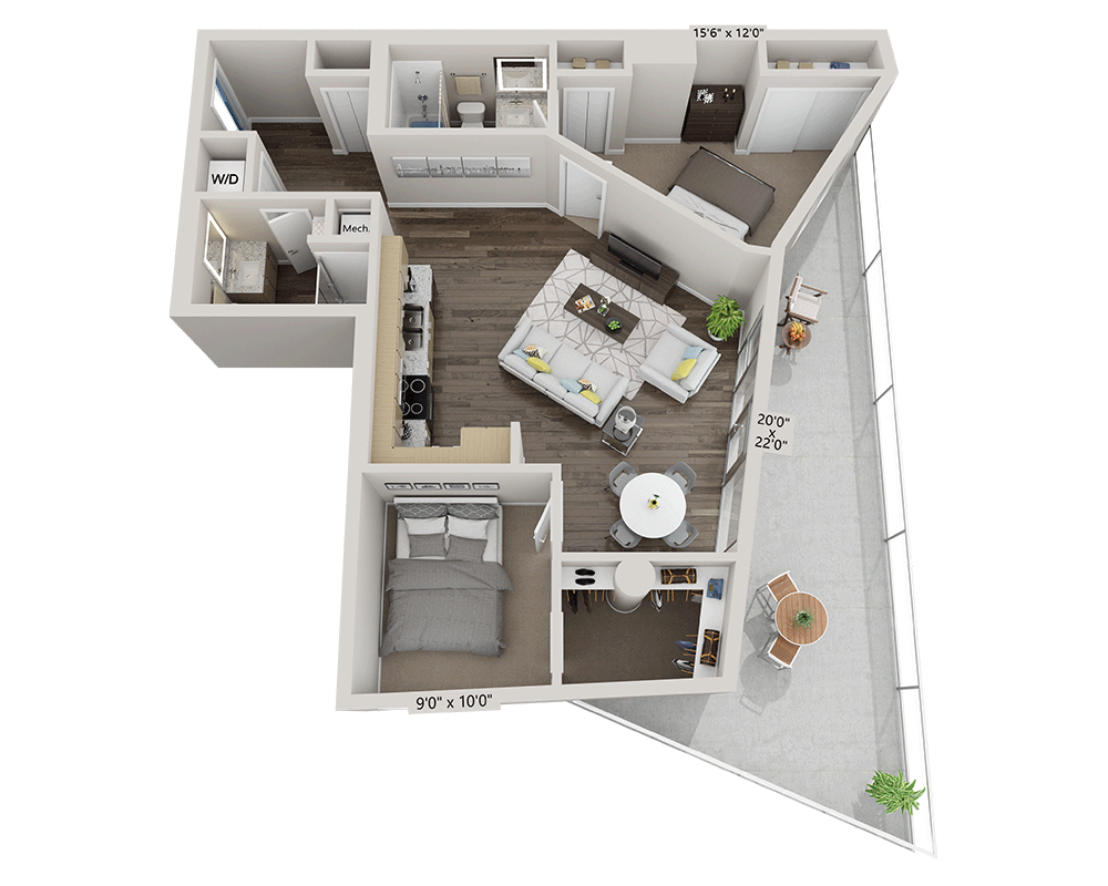 Two Bedroom B2F