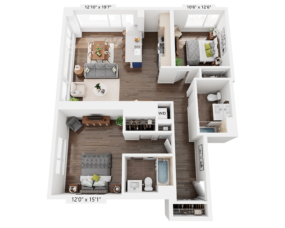 Two Bedroom B2I