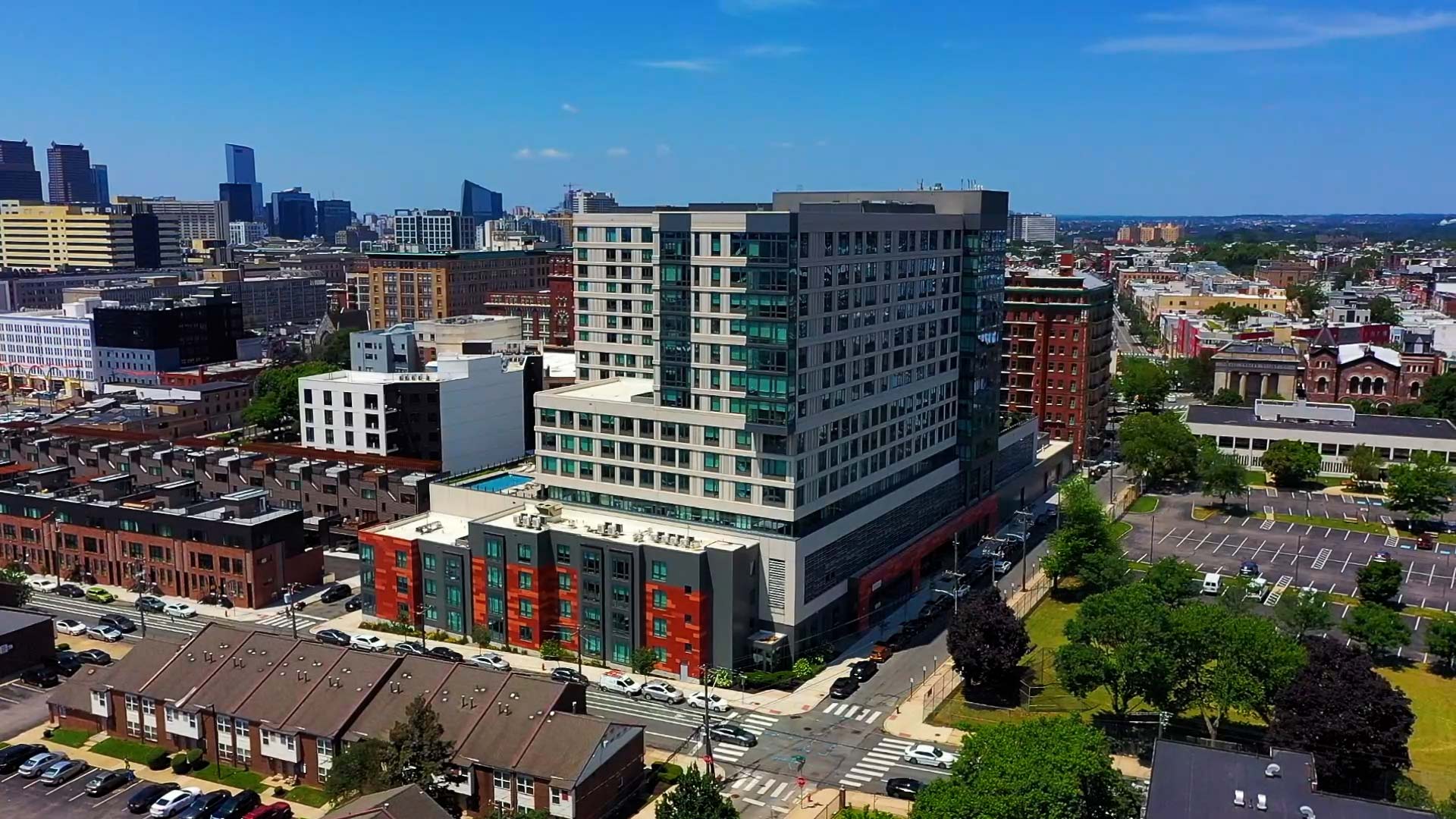 Broadridge drone building exterior