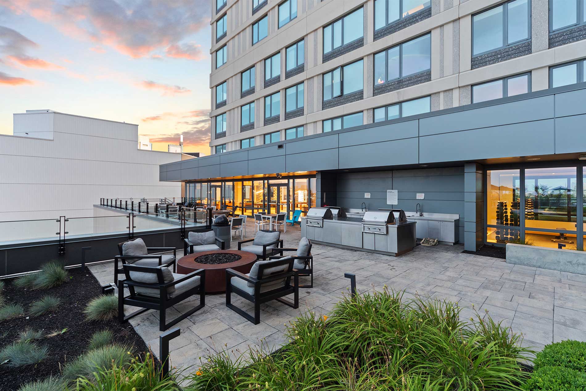 Broadridge community skydeck lawn