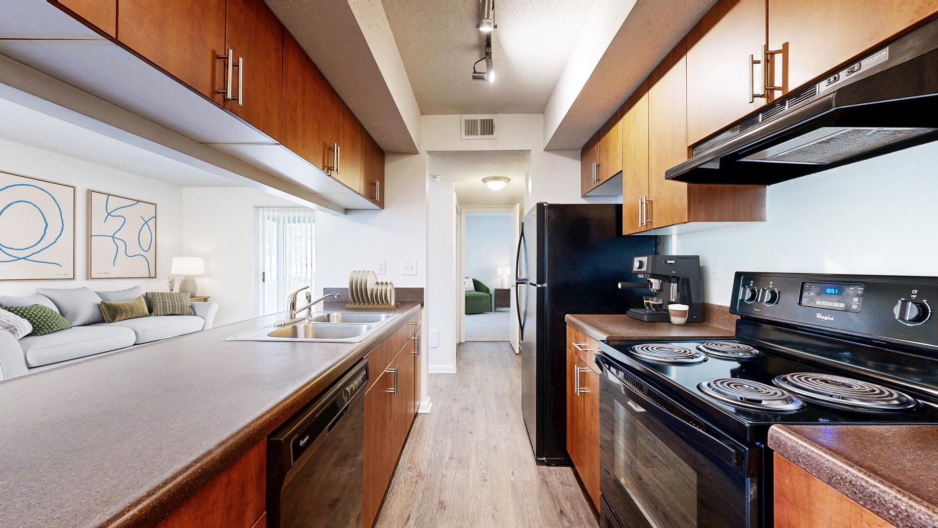 Brookridge staged kitchen