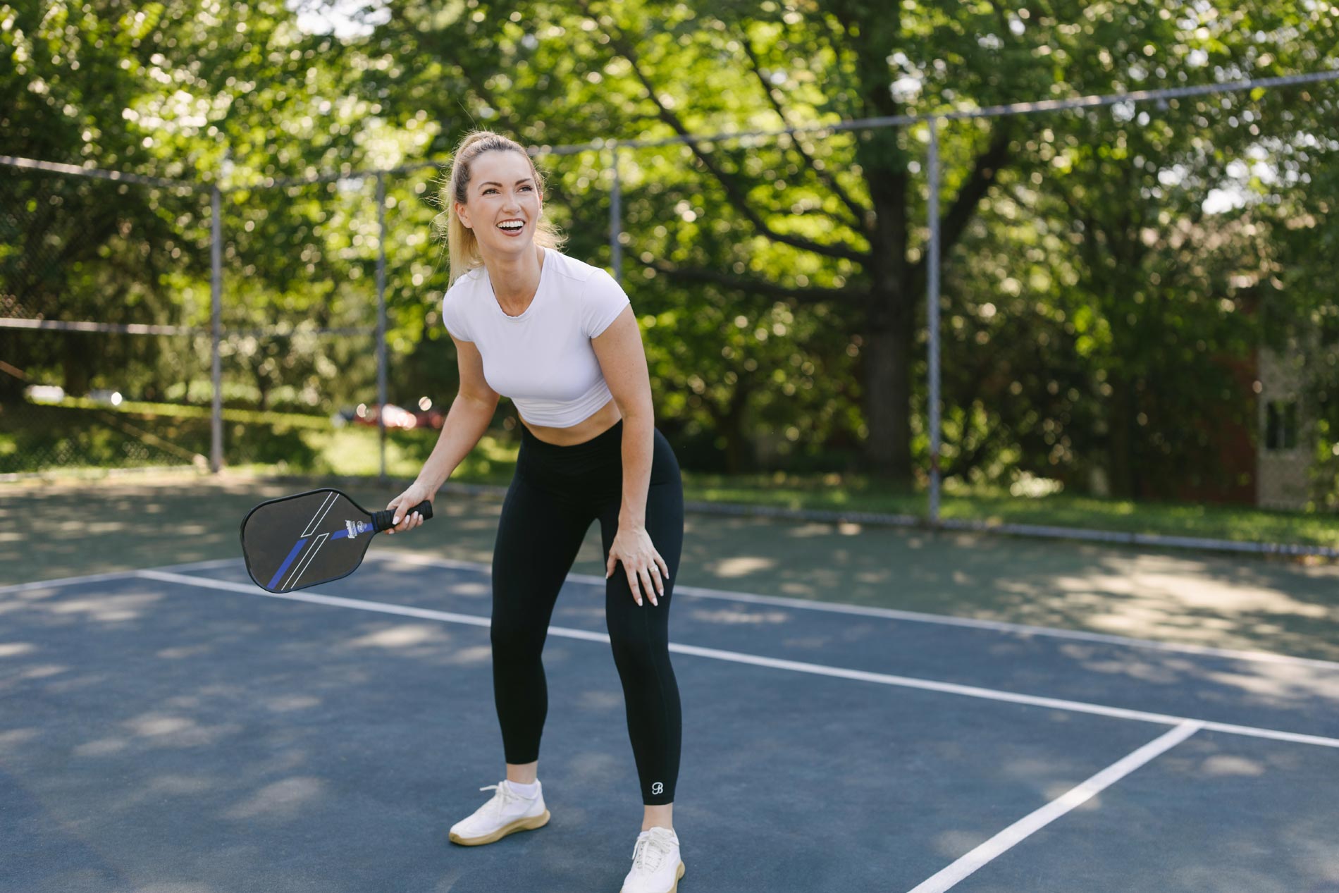 Calverts Walk woman plays tennis