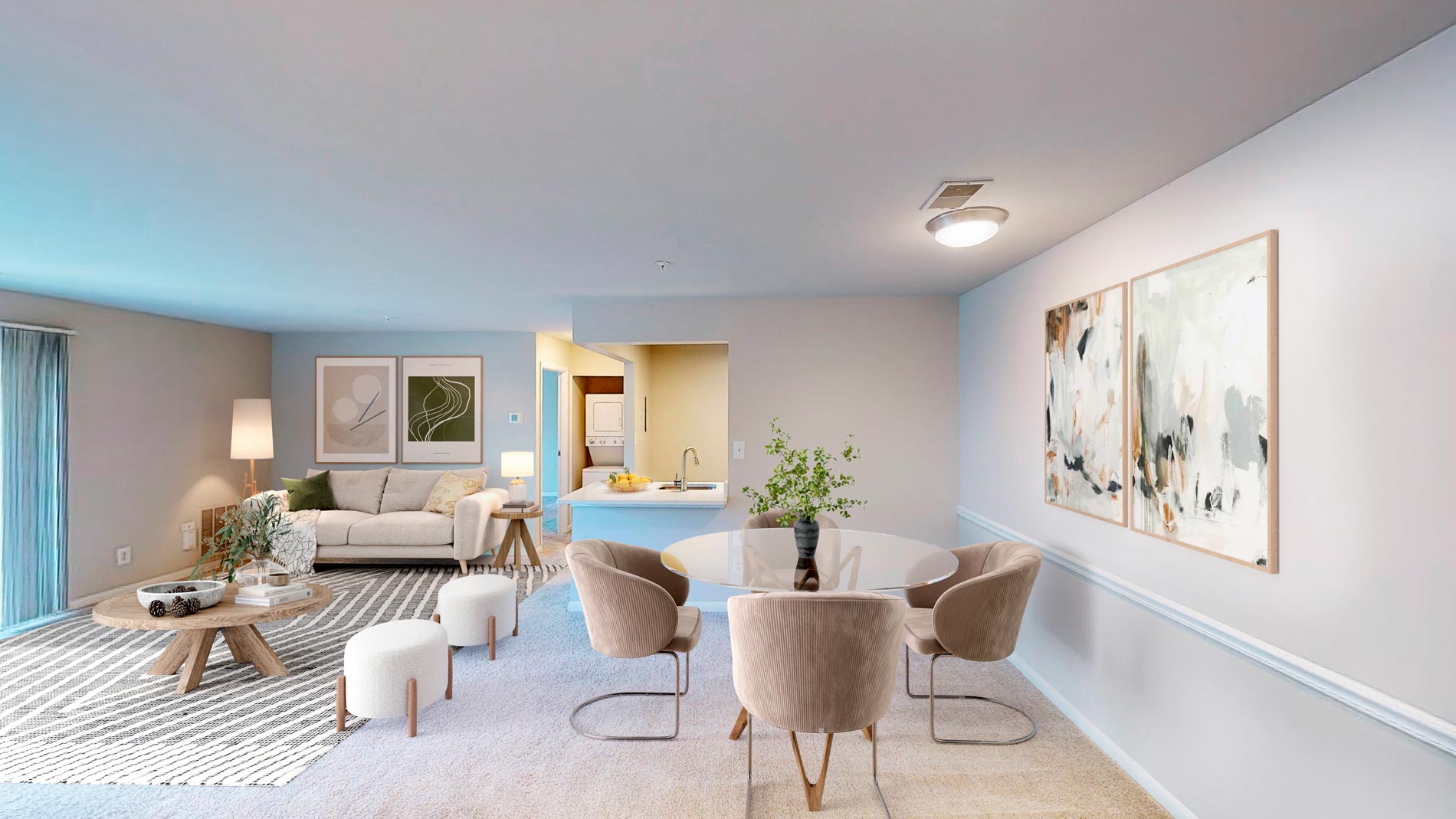 Canterbury staged living room