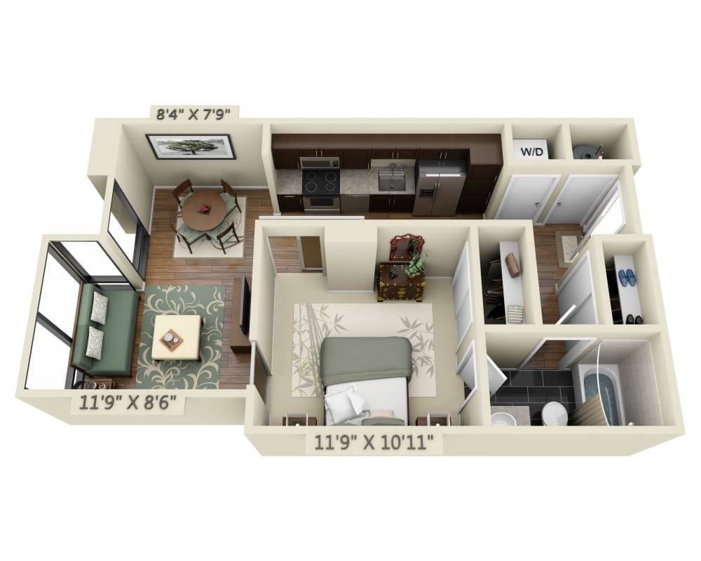 One Bedroom A1B