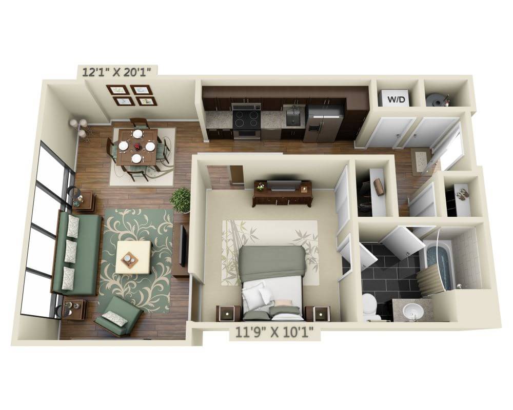 One Bedroom A1D