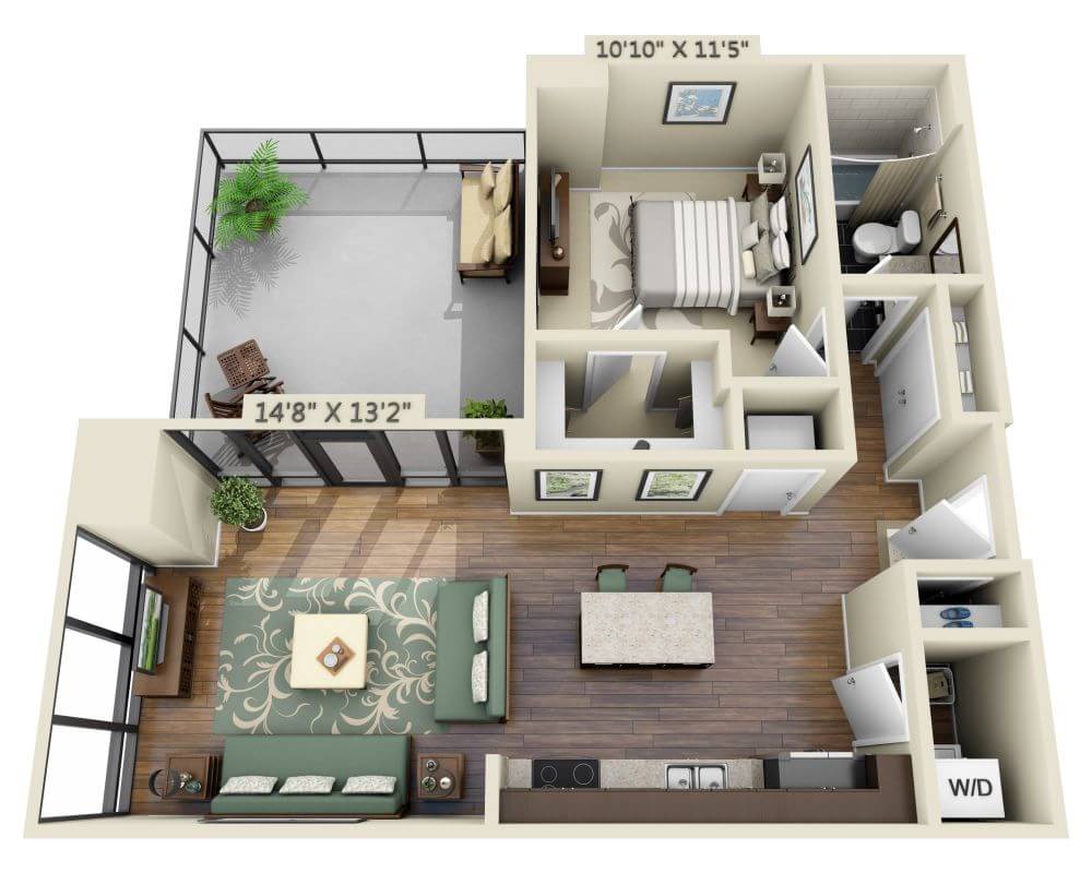 One Bedroom A1F