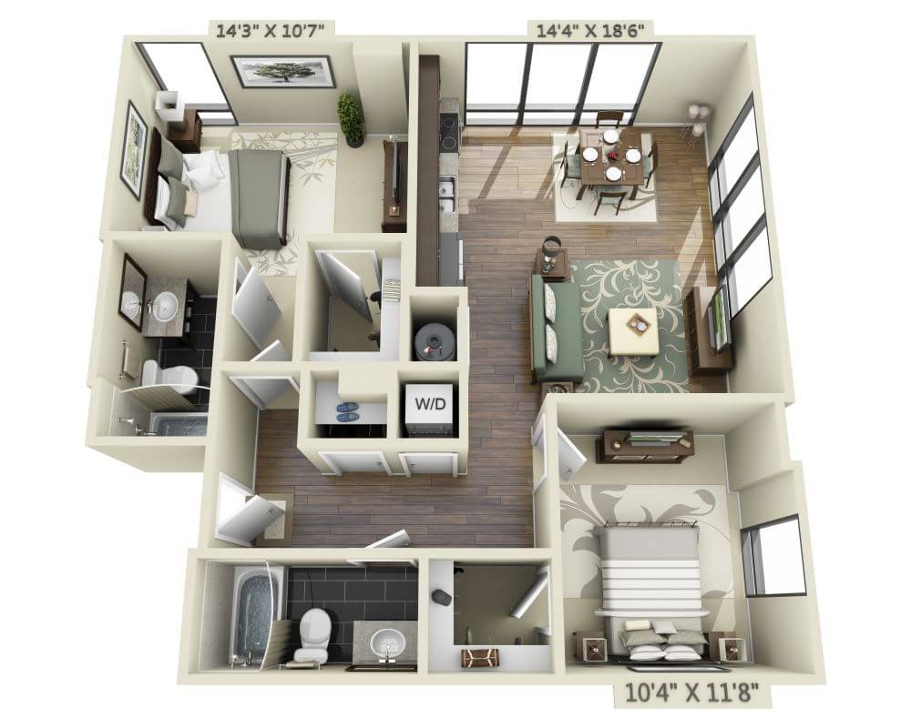 Two Bedroom B2A