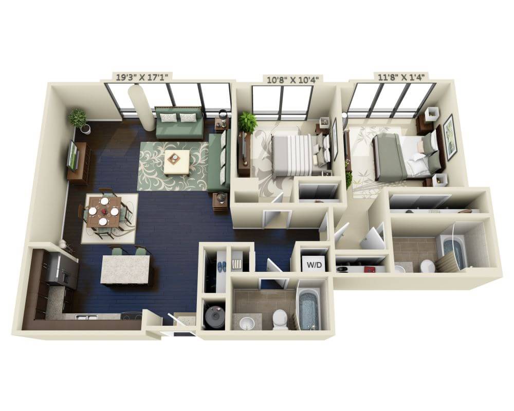 Two Bedroom B2E