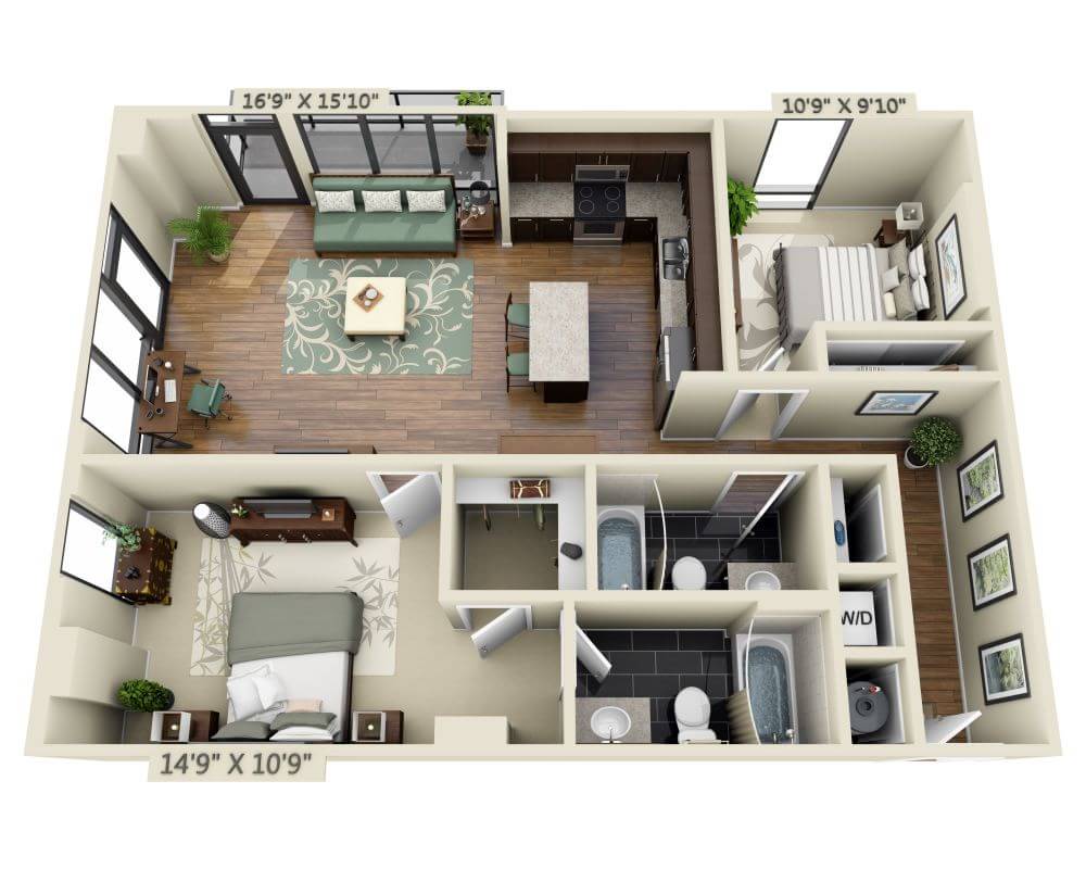 Two Bedroom B2F