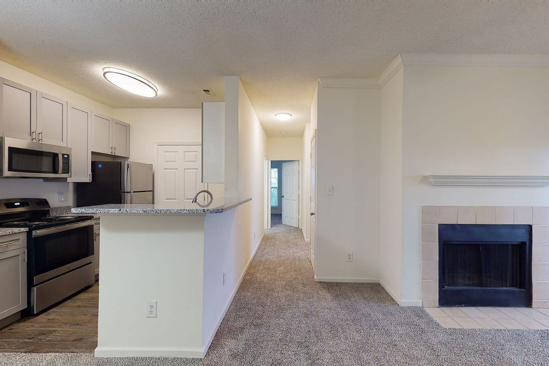 Carrington Hills kitchen hallway