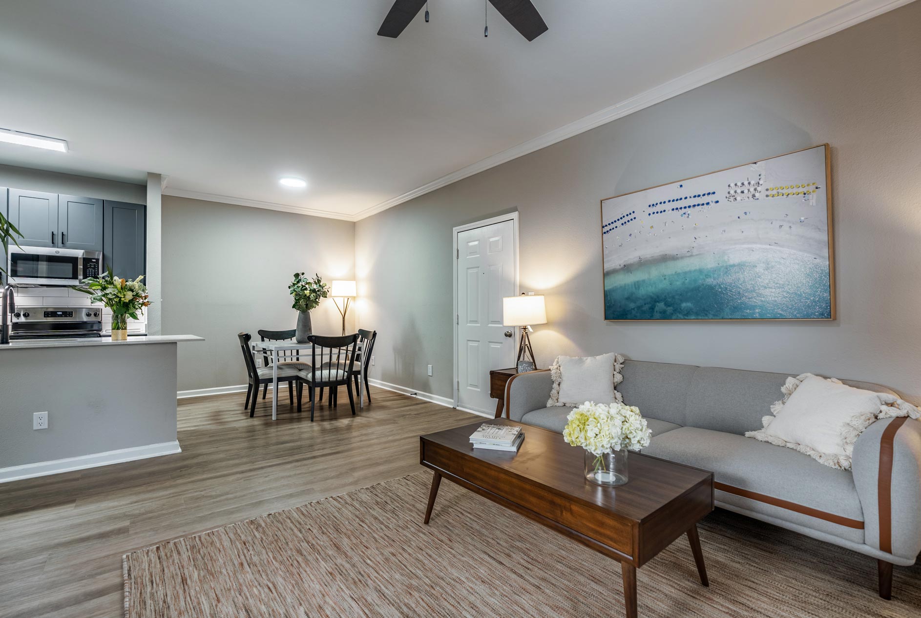 Carrington Hills staged living room