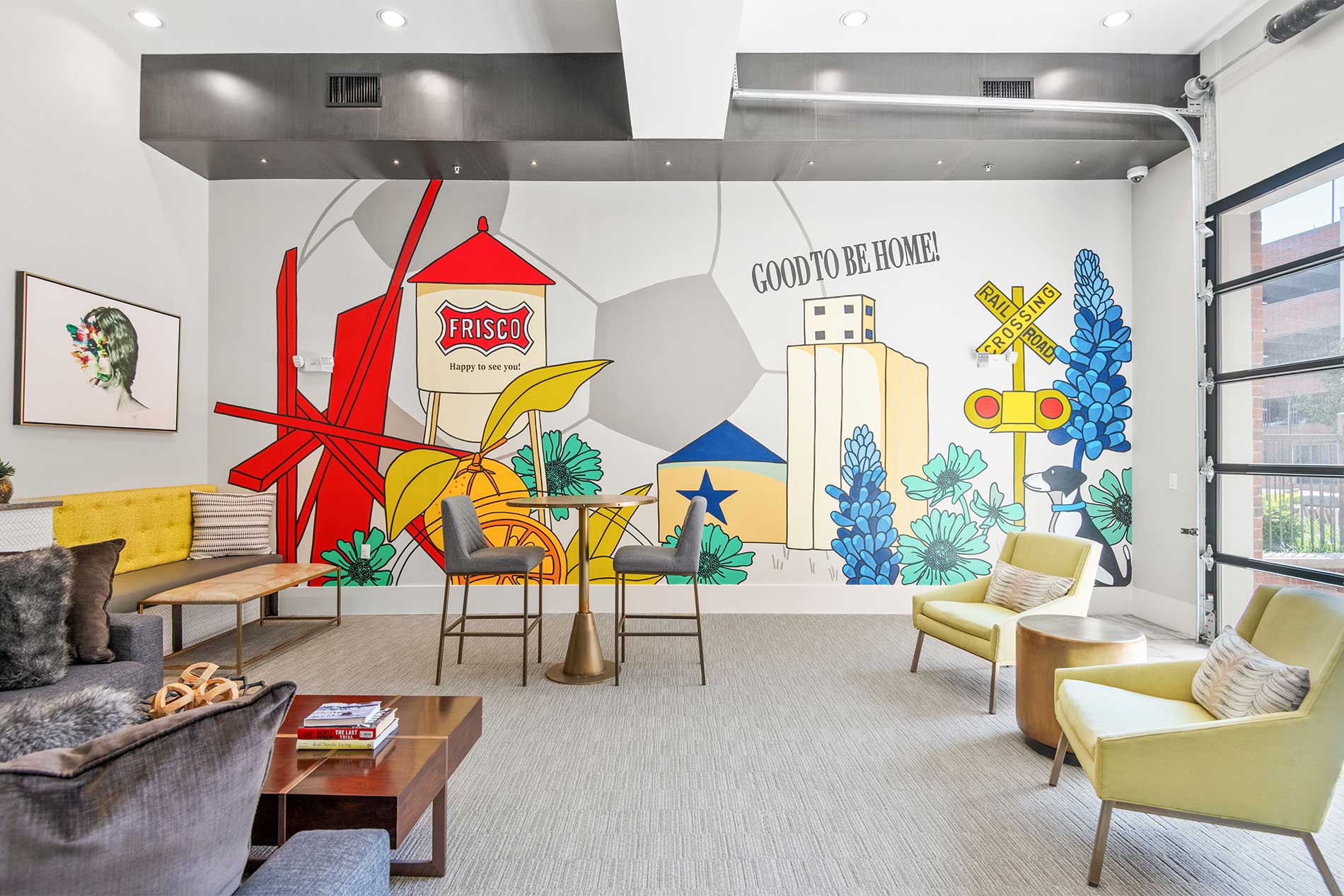 Central Square at Frisco community lounge