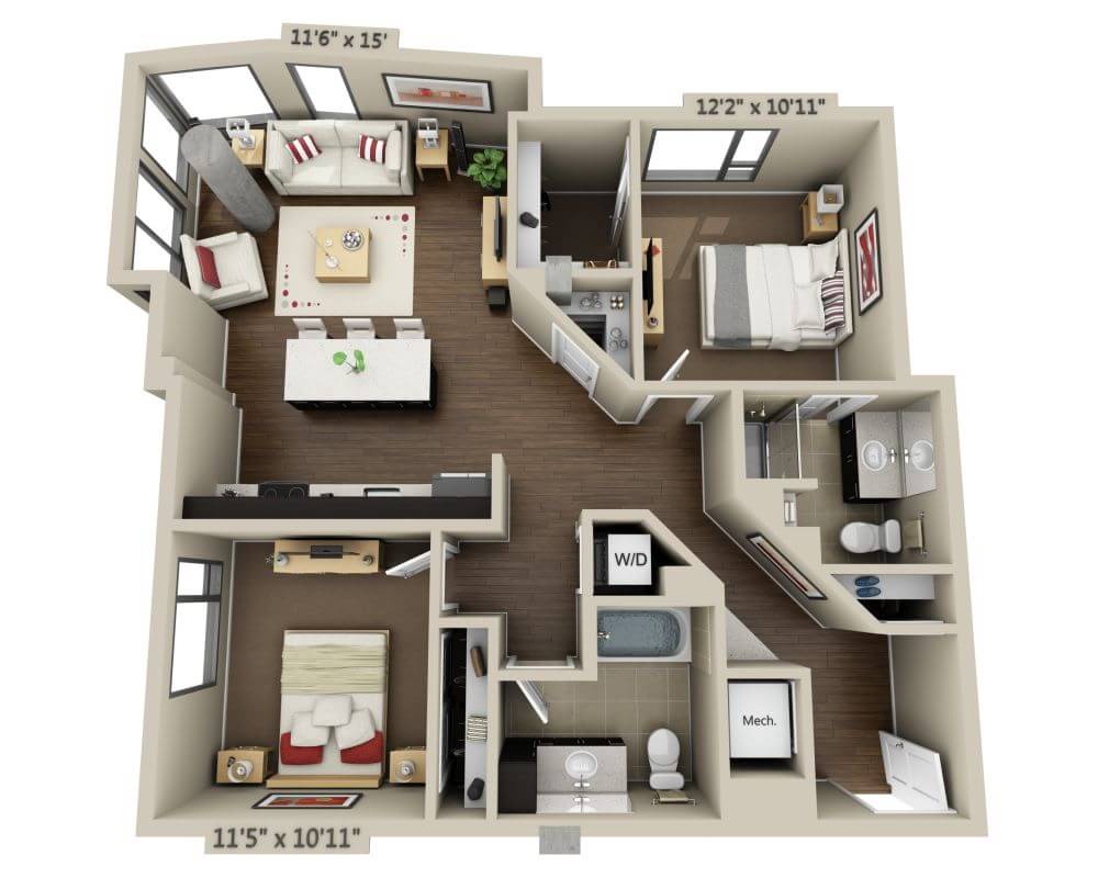 Two Bedroom B2J