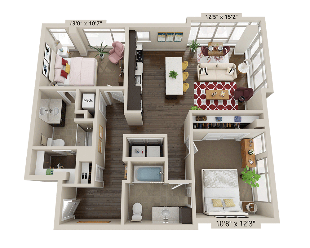 Two Bedroom B2I