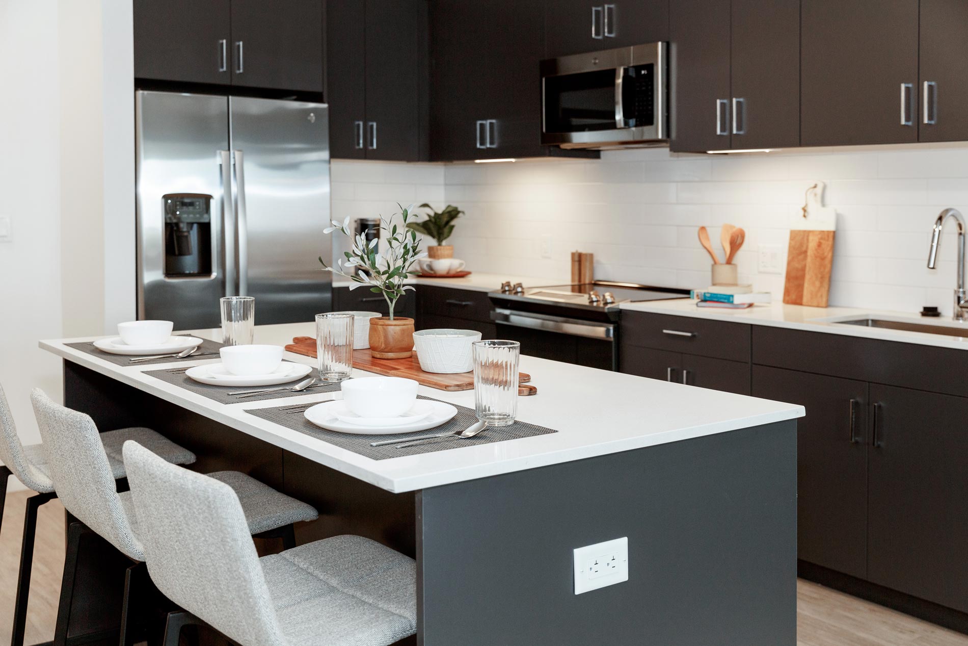 Cirrus Apartments Staged Kitchen