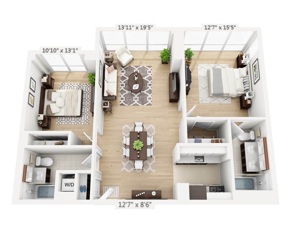 Two Bedroom (B2E-808)