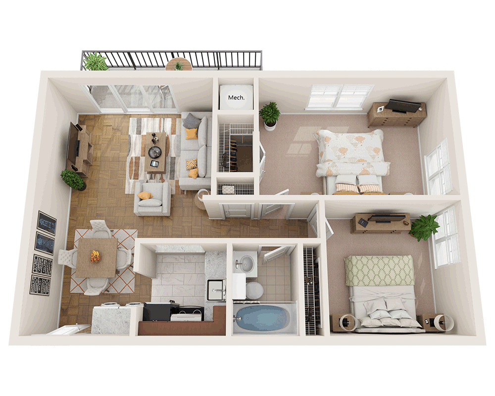 Two Bedroom B1B