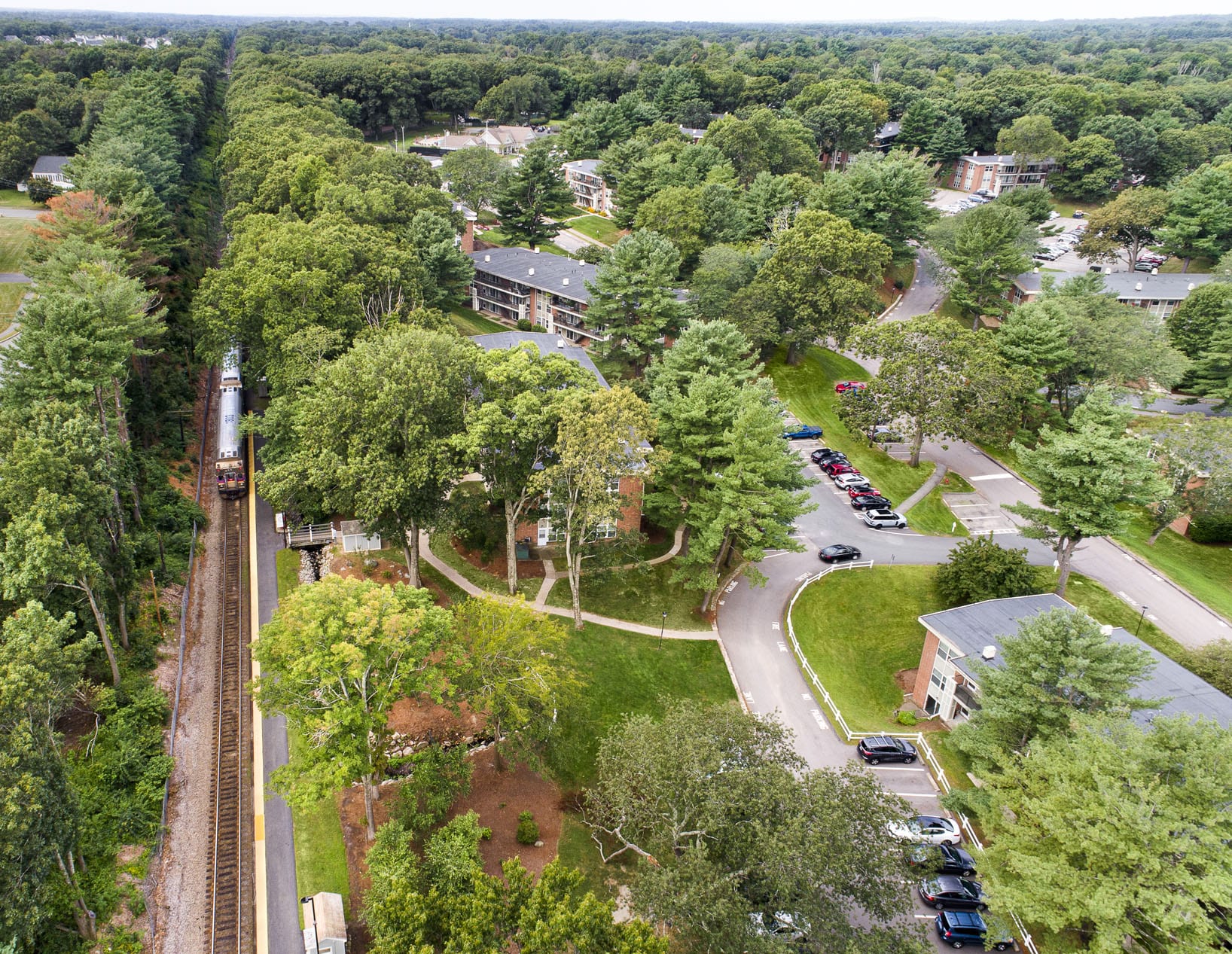 Commons at Windsor Gardens Drone Shot