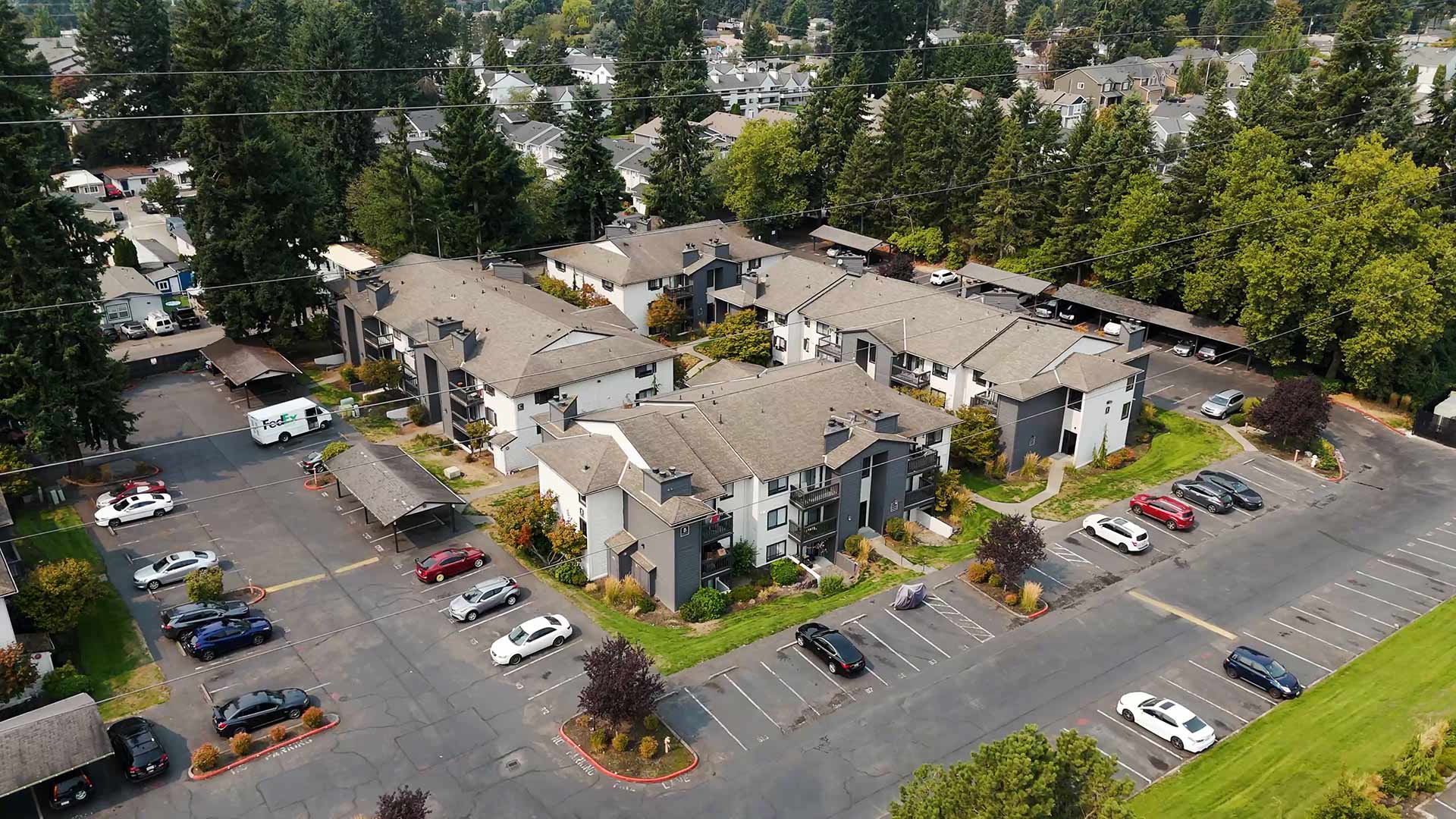 Crown Point drone building exterior