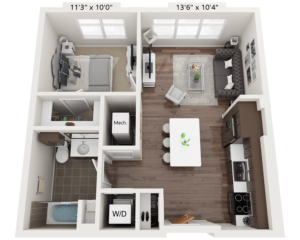 One Bedroom A1A