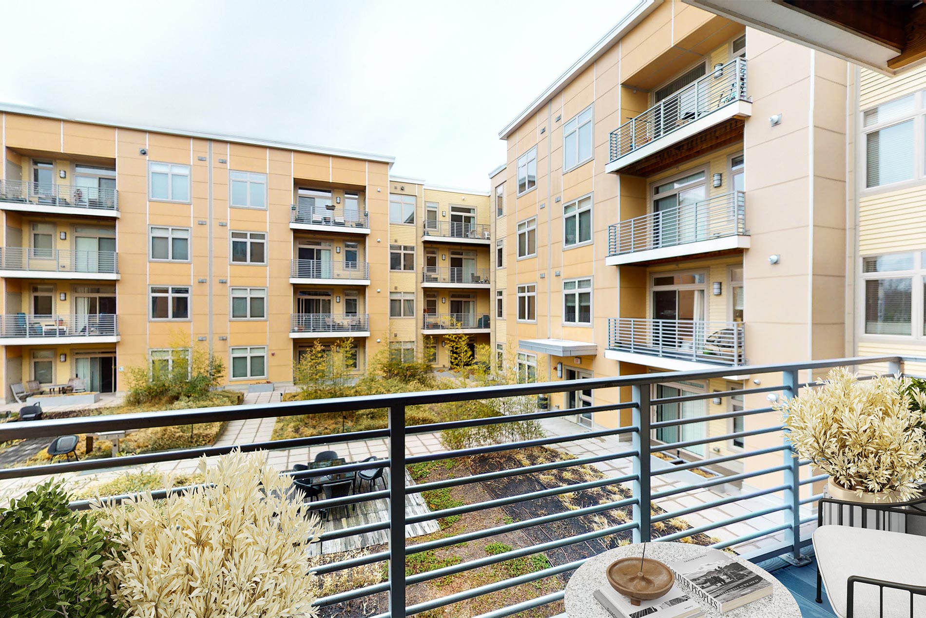 Currents on the Charles apartment balcony
