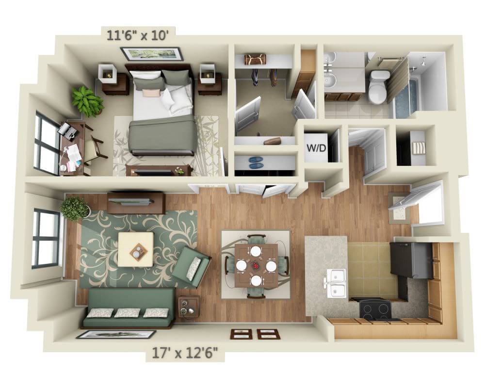 1 BEDROOM FLAT (A1L)