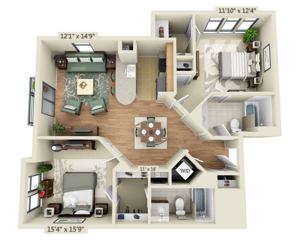 2 BEDROOM FLAT (B2B)