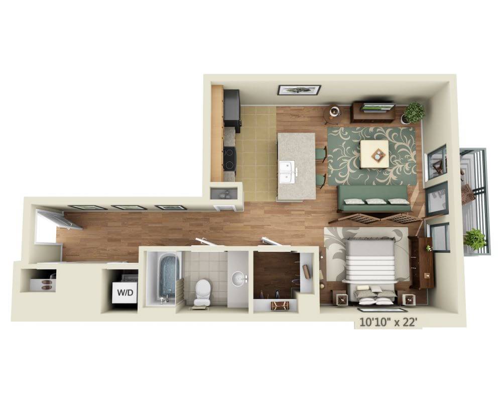 STUDIO FLAT (E1B)