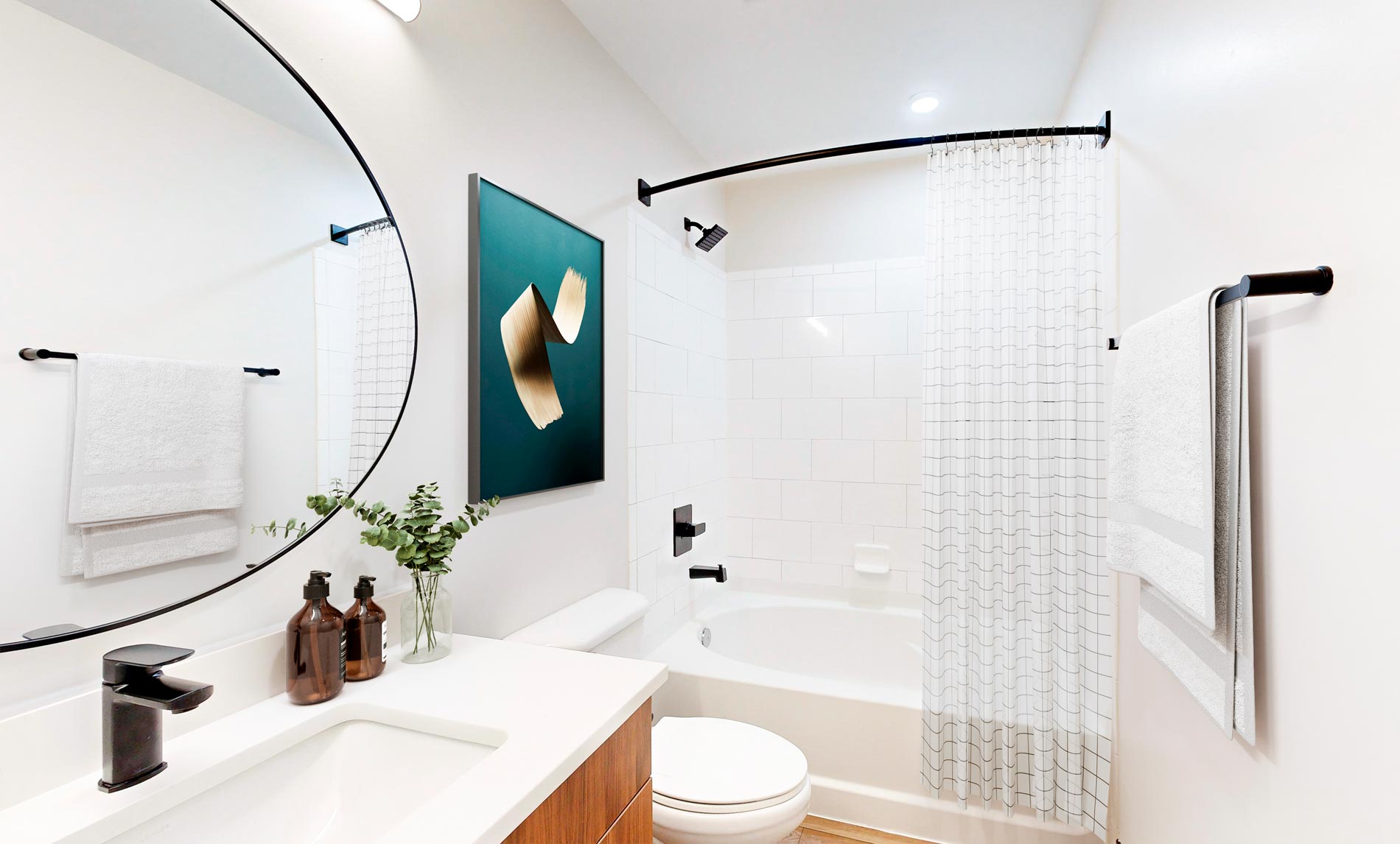 Delancey at Shirlington Village staged kitchen