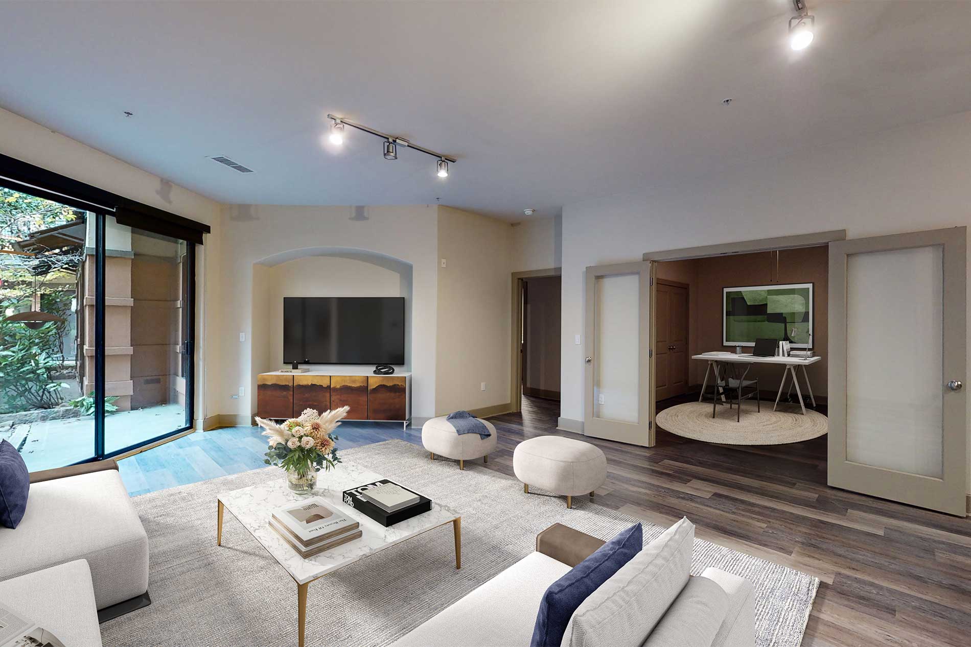 ApartmentGallery Lindsey Domain Living Dining staged MJ