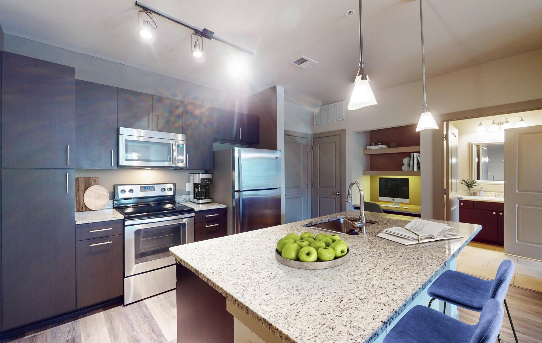 Domain College Park staged kitchen