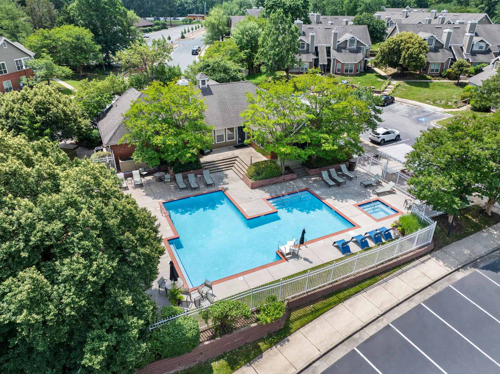 Dominion Lake Ridge aerial pool