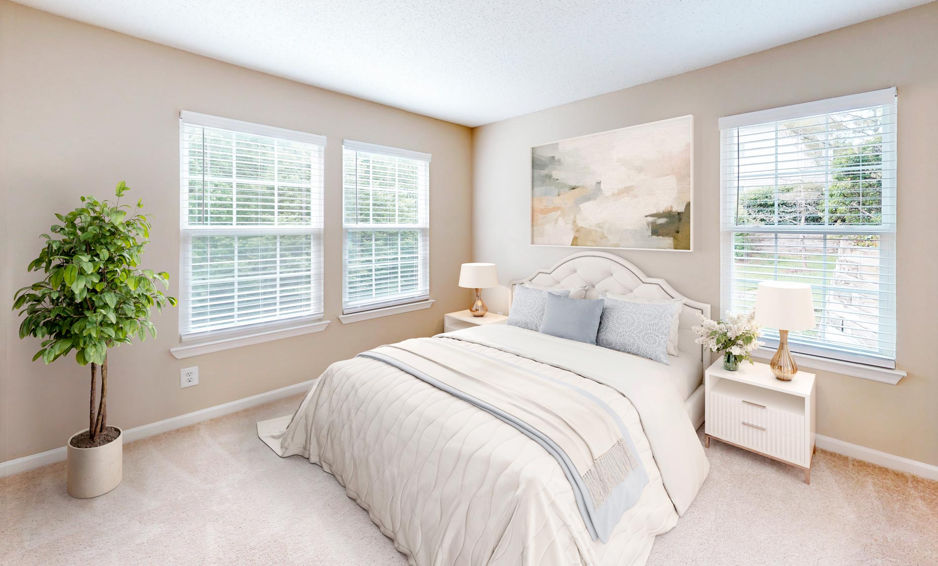 Dominion Middle Ridge staged bedroom