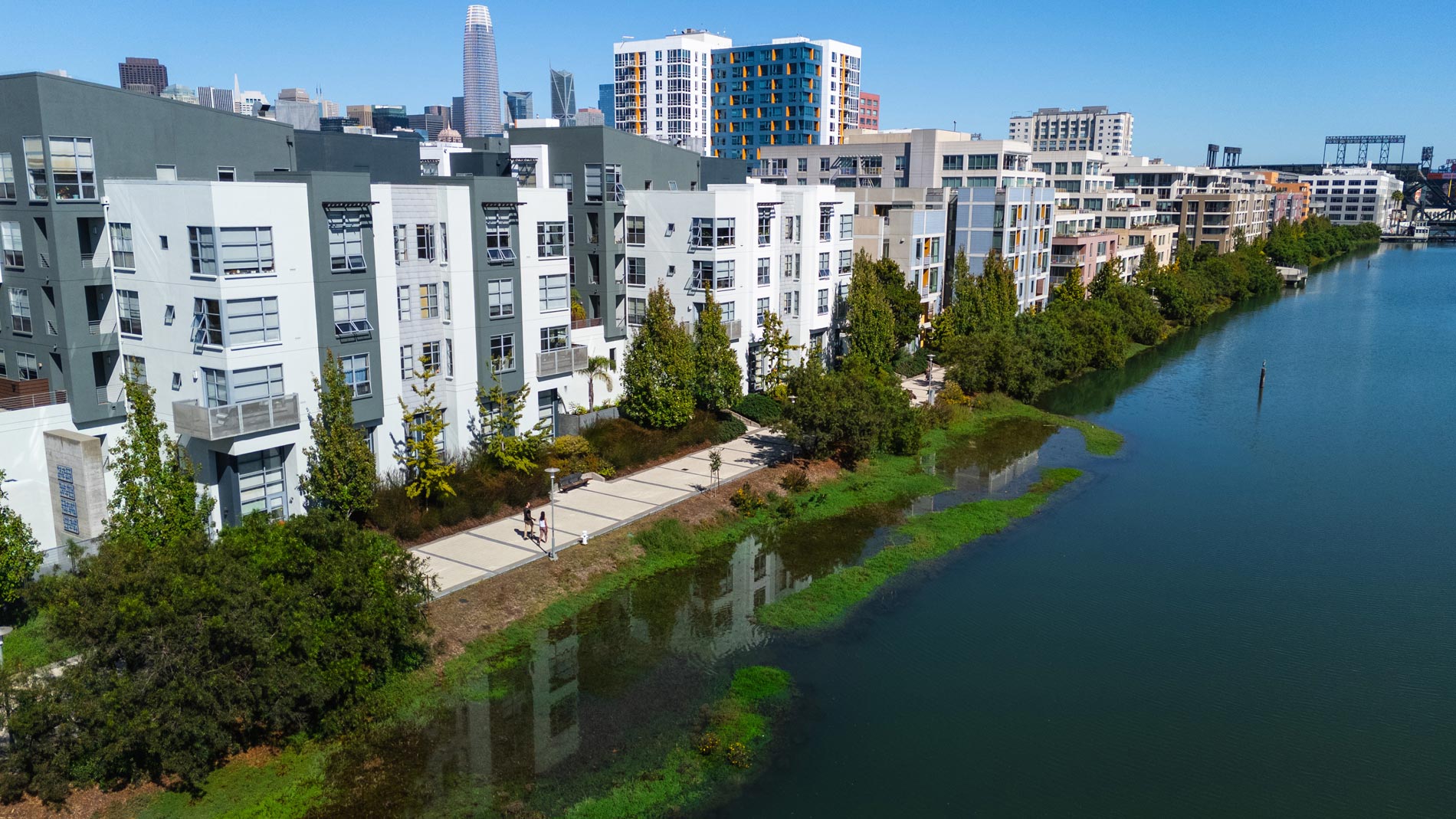 Edgewater drone building exterior