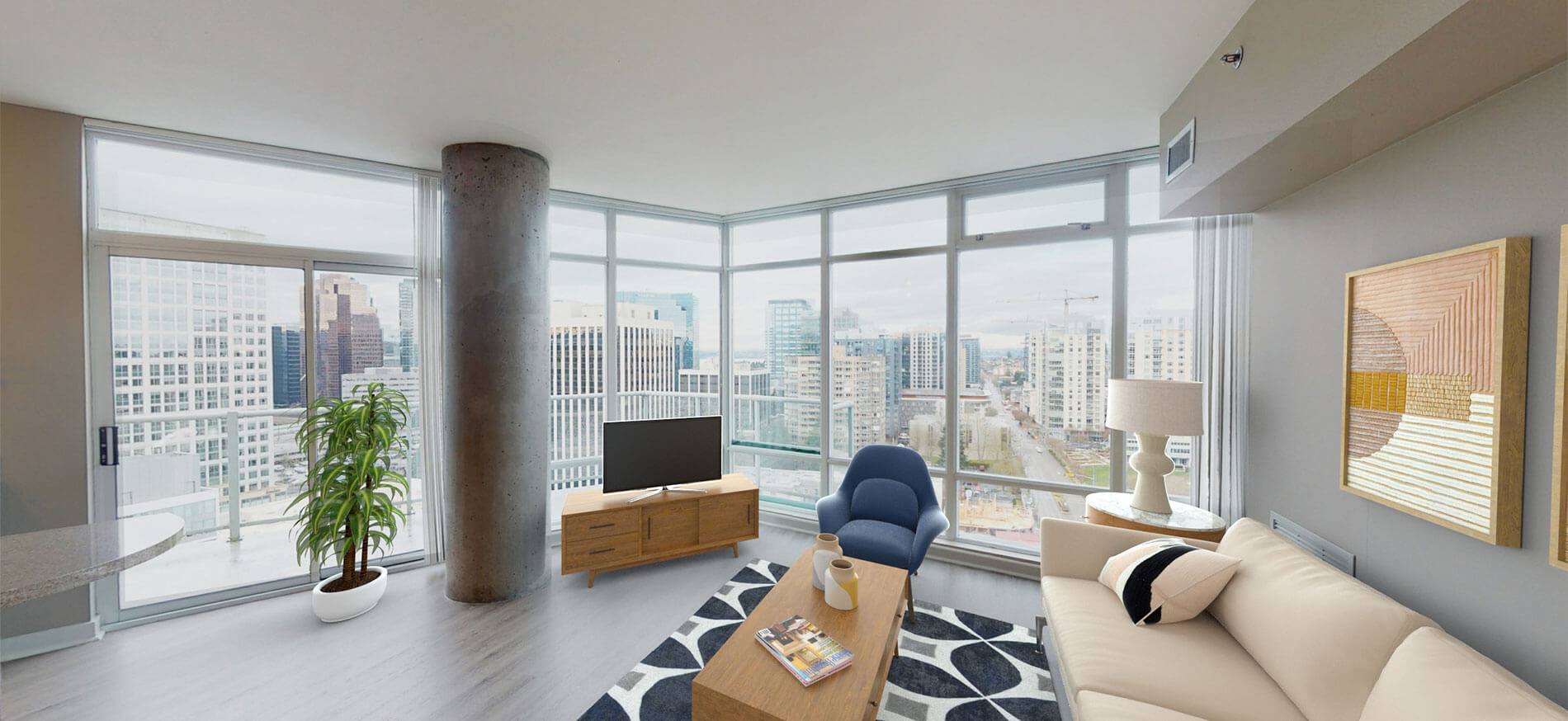 Interior living room of apartment home