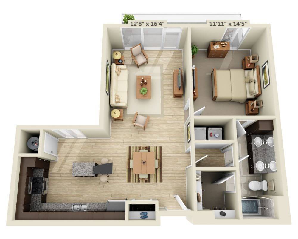 One Bedroom A1G