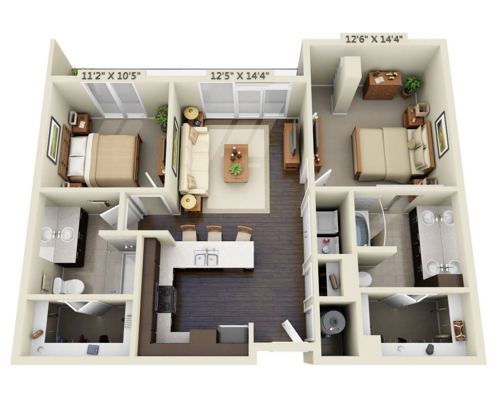 Two Bedroom B2A