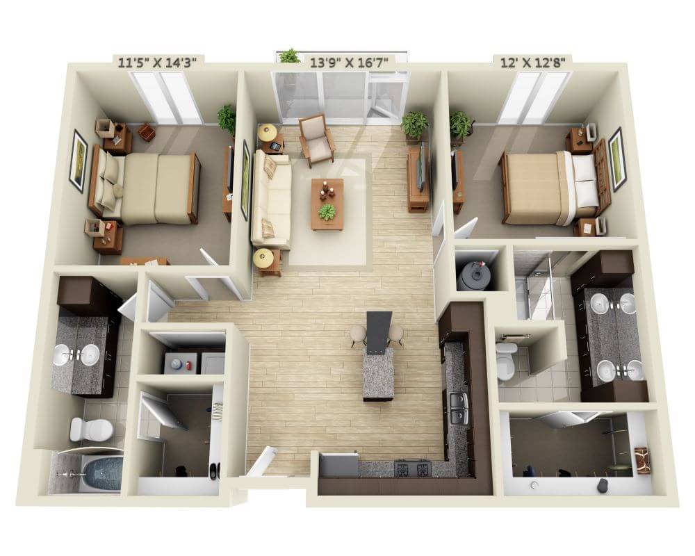 Two Bedroom B2C