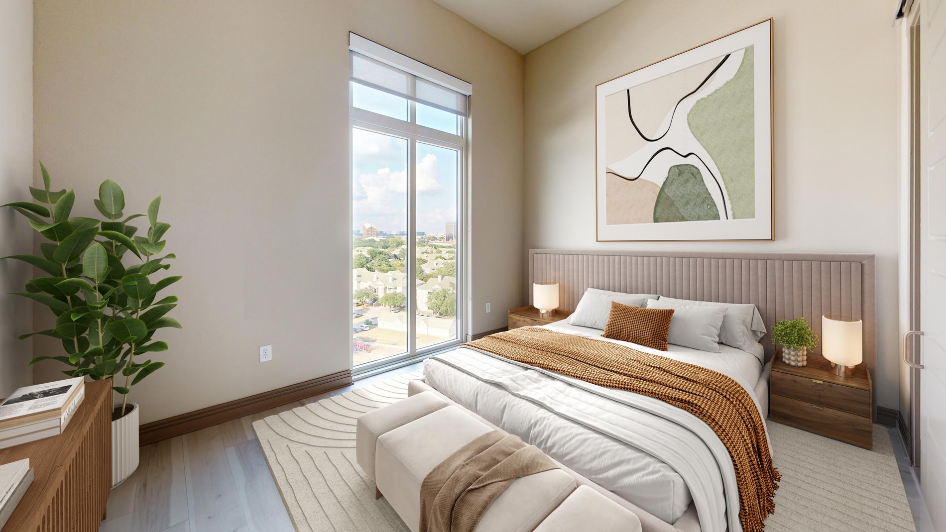 Fiori on Vitruvian Park Staged bedroom