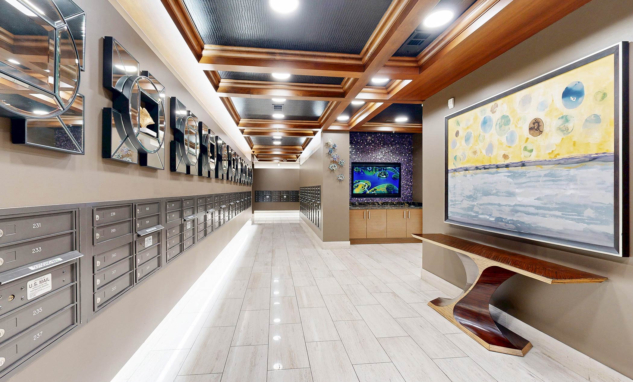 Fiori on vitruvian park mail room