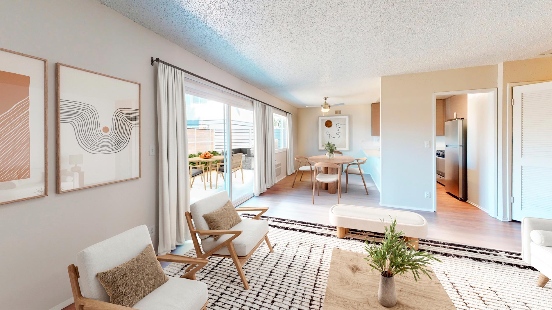Harbor Mesa Verde staged living and dining room