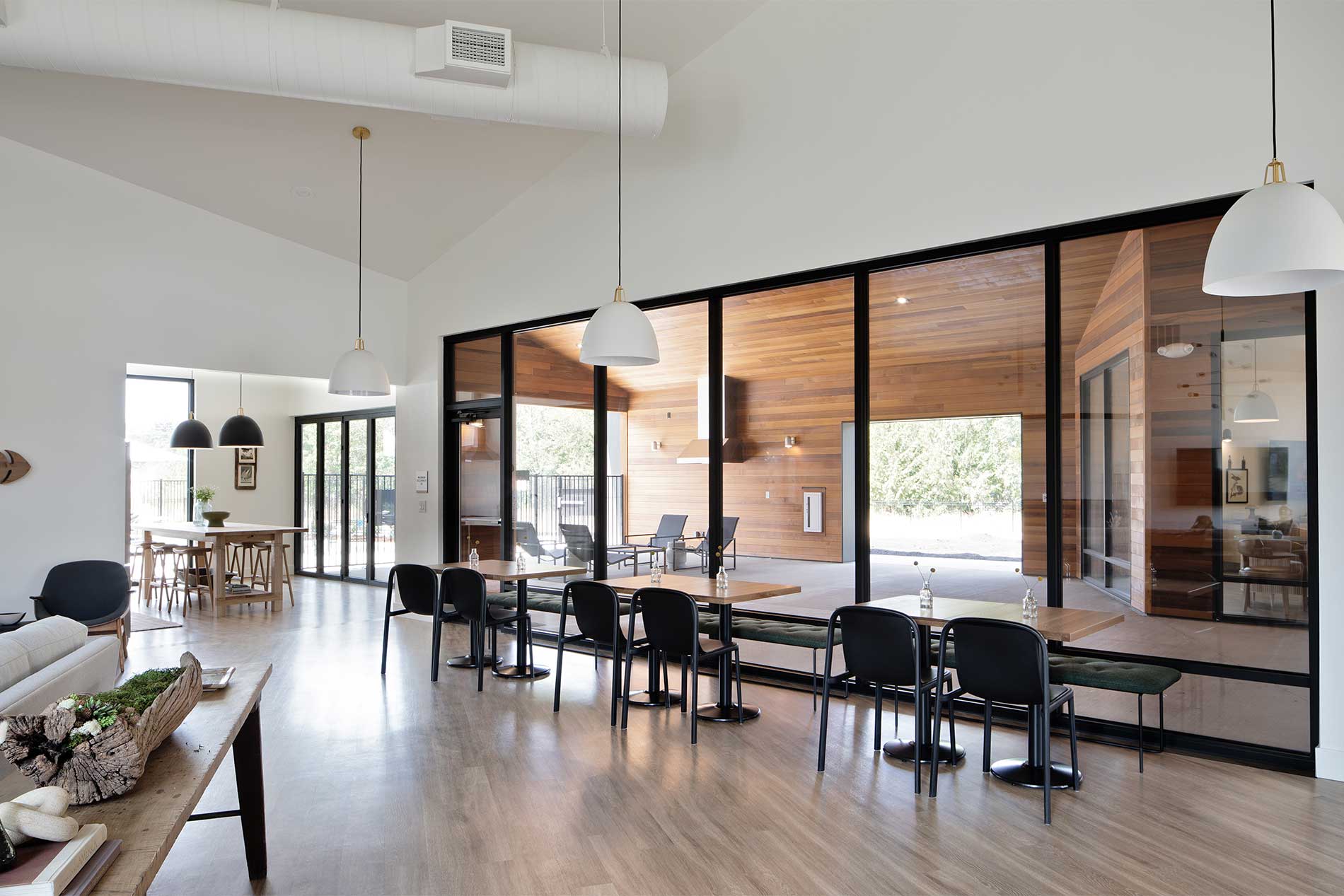 Heirloom community clubroom with indoor outdoor access