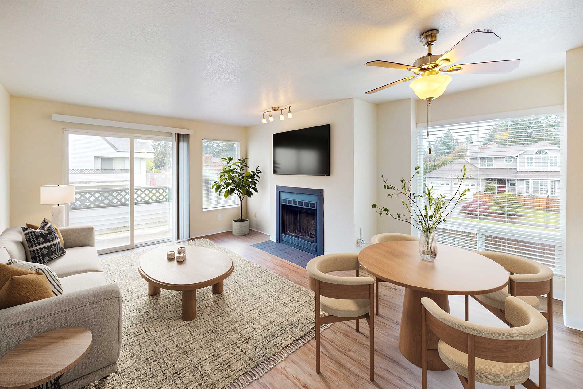 Hilltop apartment living room