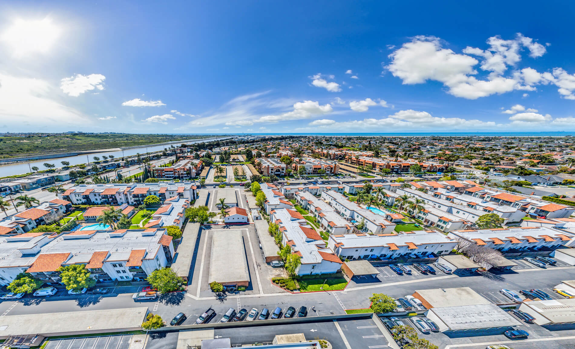 Huntington Vista Drone exterior building