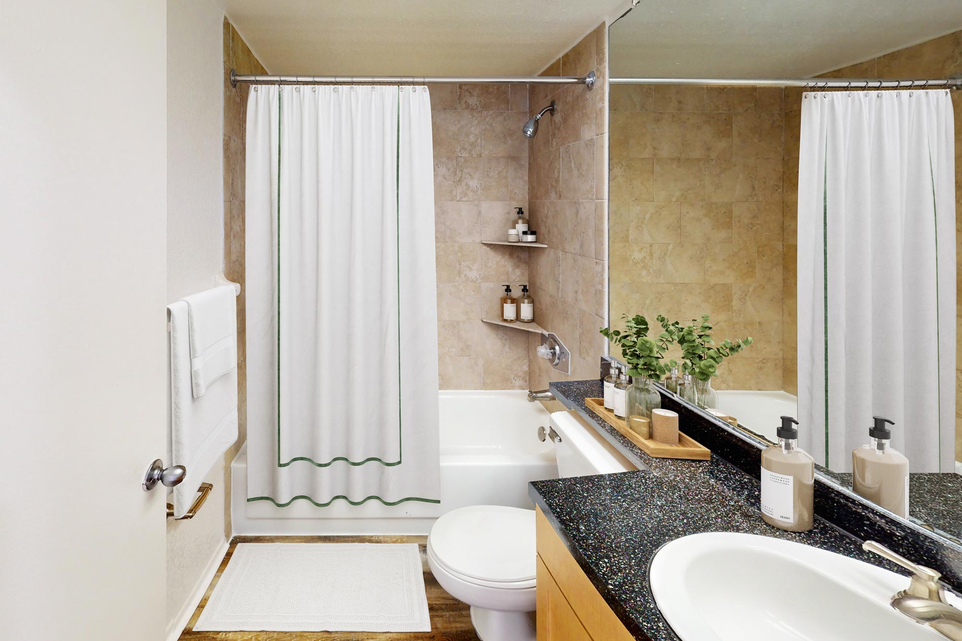 Inlet Bay staged bathroom