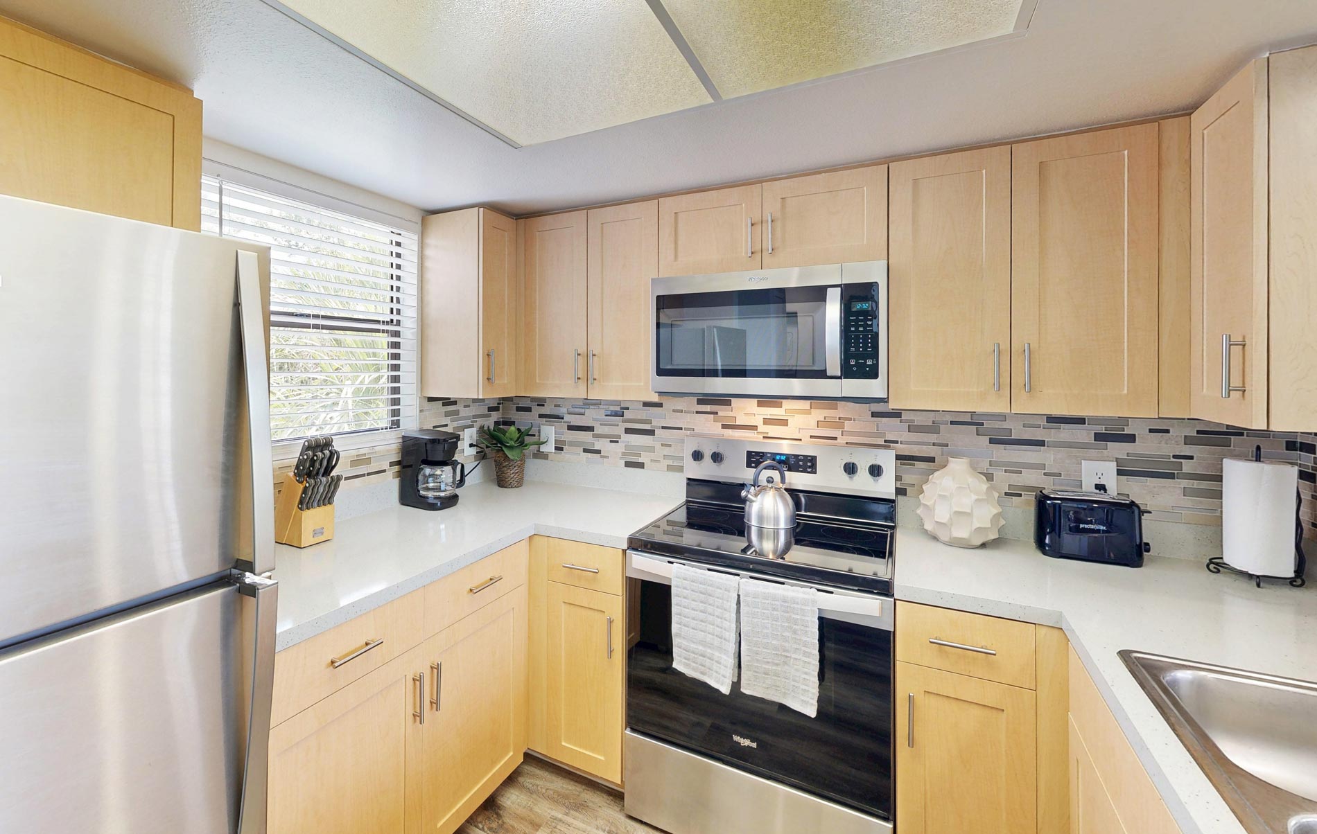 Inlet Bay staged kitchen