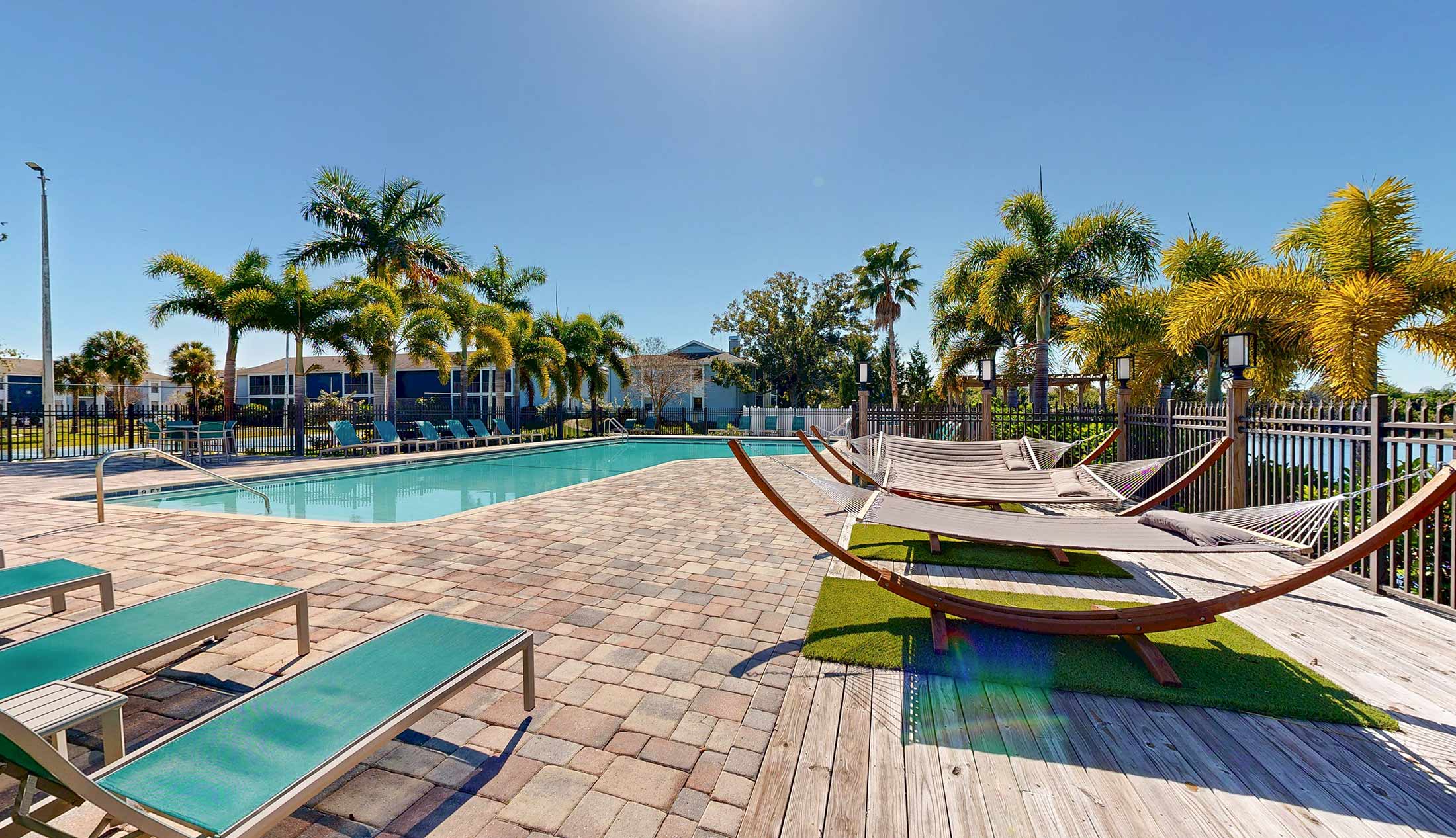 Inlet Bay pool and hammocks