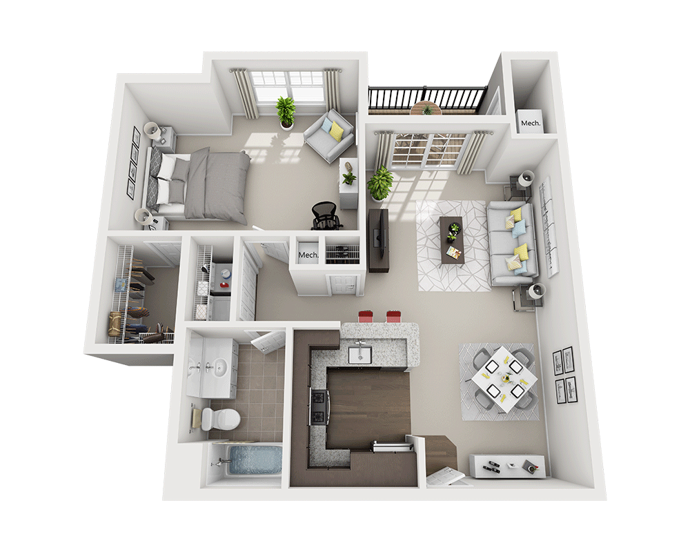 One Bedroom A1D